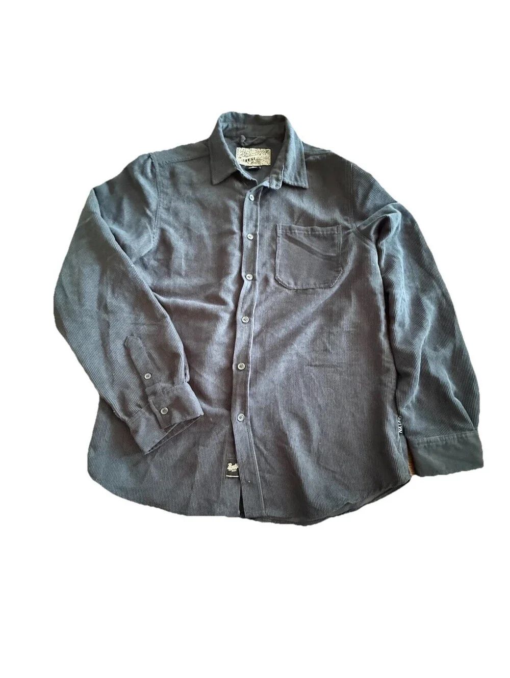 Brooklyn Cloth Shacket Navy Blue Corduroy Men’s Size Medium New With Tags